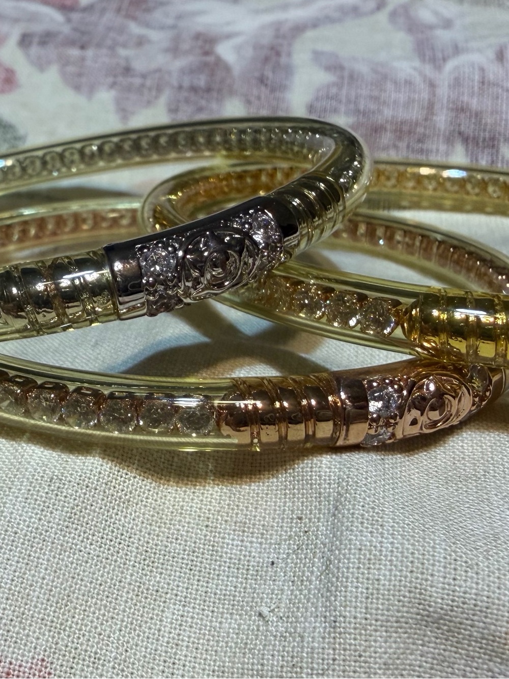 BudhaGirl Three Queens Crystal Bangle Set - Women's Jewelry